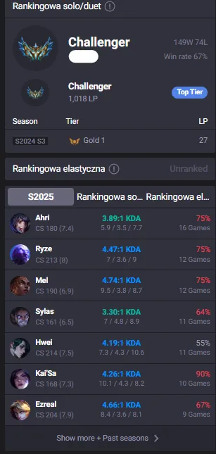 TR Region🔥LVL59 Challenger ~1000LP 67%WR💎12Skins✅Lifetime Ownership Guarantee - Never Taken Back